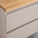 Миниатюра изображения товара Комод для ванной Lauter Mia 60 со столешницей Melisa (кашемир/цельный дуб)