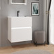 Миниатюра изображения товара Тумба с умывальником Lauter Emma 60 (белый глянец)