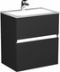 Миниатюра изображения товара Тумба с умывальником Lauter Emma 60 (черный матовый)
