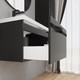 Миниатюра изображения товара Тумба с умывальником Lauter Eva 69 (черный матовый/матовая черная сталь/искусственный мрамор)