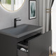Миниатюра изображения товара Тумба с умывальником Lauter Nelli 70 (антрацит п/мат/бетон)