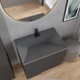 Миниатюра изображения товара Тумба с умывальником Lauter Nelli 70 (антрацит п/мат/бетон)