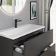 Миниатюра изображения товара Тумба с умывальником Lauter Nelli 90 (антрацит п/мат/бело-серый)