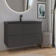 Миниатюра изображения товара Тумба с умывальником Lauter Nelli 90 (антрацит п/мат/черный)