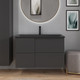 Миниатюра изображения товара Тумба с умывальником Lauter Nelli 90 (антрацит п/мат/черный)