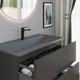 Миниатюра изображения товара Тумба с умывальником Lauter Nelli 90 (антрацит п/мат/бетон)
