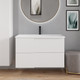 Миниатюра изображения товара Тумба с умывальником Lauter Nelli 90 (бело-серый п/мат/бело-серый)