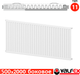 Миниатюра изображения товара Радиатор стальной Valfex Steel C 11 500х2000 / VF.C.11.500.2000 (с боковым подключением)