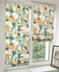 Миниатюра изображения товара Римская штора Delfa Мини Sedef Soft Flowers СШД-01М 563/001 (62x160, бежевый/бирюзовый)