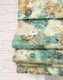 Миниатюра изображения товара Римская штора Delfa Мини Sedef Soft Flowers СШД-01М 563/001 (62x160, бежевый/бирюзовый)