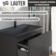Миниатюра изображения товара Тумба с умывальником Lauter Nelli 70 (антрацит п/мат/черный)