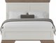 Миниатюра изображения товара Полуторная кровать Black Red White Marselle LOZ120х200 Д (ясень снежный/дуб сонома темный/ясень снежный)