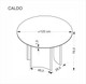 Миниатюра изображения товара Обеденный стол Halmar Caldo 120 (орех/орех)