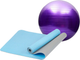 Миниатюра изображения товара Набор для фитнеса Sundays Fitness Фитбол IR97402-65 + Коврик IRBL17107 (фиолетовый, голубой)