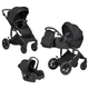 Миниатюра изображения товара Детская универсальная коляска Farfello Molly Pro 3 в 1 MP-2 (черный)