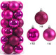 Миниатюра изображения товара Набор шаров новогодних Winter Fun 6403000360K (24шт, темно-розовый)
