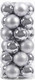 Миниатюра изображения товара Набор шаров новогодних Winter Fun 6403000360M (24шт, серебристый)