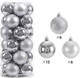 Миниатюра изображения товара Набор шаров новогодних Winter Fun 6403000360M (24шт, серебристый)
