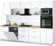 Миниатюра изображения товара Кухонный гарнитур Интерлиния Мила Gloss 2.9-ПМ1 (белый/белый/дуб бунратти)