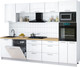 Миниатюра изображения товара Кухонный гарнитур Интерлиния Мила Gloss 2.9-ПМ1 (белый глянец/белый глянец/дуб бунратти)