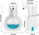 Миниатюра изображения товара Сенсорный дозатор для жидкого мыла Saniteco 6499003302A (белый)