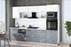 Миниатюра изображения товара Кухонный гарнитур Интерлиния Мила Gloss 2.9-ПМ1 (керамика/белый/белый гранит)
