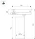 Миниатюра изображения товара Трековый светильник Arlight LGD-GERA-4TR-R74-20W Warm3000 BK 24deg / 055166