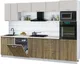 Миниатюра изображения товара Кухонный гарнитур Interline Мила Gloss 3.0-ПМ1 (дуб вотан/кашемир/бискайская сосна)