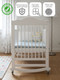 Миниатюра изображения товара Детская кроватка Dipriz Алиса / Д.8249.1 (белый воск 1620)
