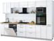 Миниатюра изображения товара Кухонный гарнитур Интерлиния Мила Gloss 3.3-ПМ1 (белый глянец/белый глянец/дуб бунратти)