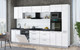 Миниатюра изображения товара Кухонный гарнитур Интерлиния Мила Gloss 3.3-ПМ1 (белый глянец/белый глянец/кастилло темный)