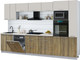 Миниатюра изображения товара Кухонный гарнитур Интерлиния Мила Gloss 3.3-ПМ1 (дуб вотан/кашемир/бискайская сосна)
