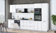 Миниатюра изображения товара Кухонный гарнитур Интерлиния Мила Gloss 3.4-ПМ1 (белый/белый/серый каспий)