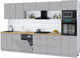 Миниатюра изображения товара Кухонный гарнитур Интерлиния Мила Gloss 3.4-ПМ1-2 (грей/грей/дуб бунратти)
