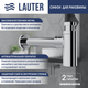 Миниатюра изображения товара Умывальник со смесителем Lauter 21441B + Silk 21CK572С с сифоном 21635CH (хром)