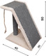 Миниатюра изображения товара Лежанка-когтеточка Cat House Трап Лайт 0.50 (ковролин бежевый)