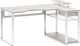 Миниатюра изображения товара Компьютерный стол Millwood Каир угловой 160х120х93.05 (дуб белый Craft/металл белый)