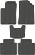 Миниатюра изображения товара Комплект ковриков для авто Alicosta 2282_1_сер для Hyundai Grandeur IV седан/TG 2005-2009 (EVA соты, серый)