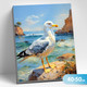 Миниатюра изображения товара Картина по номерам Молли Чайка на море 40х50 / HR0744