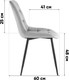 Миниатюра изображения товара Стул Stool Group Флекс New OS-2499-V (велюр светло-серый)