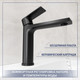 Миниатюра изображения товара Умывальник со смесителем Lauter 21441B + Reef 21CK678BS с сифоном 21635B (черный матовый)