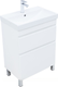 Миниатюра изображения товара Тумба под умывальник Aquanet Слим 60 2ящ / 346042 (белый сатин)