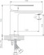 Миниатюра изображения товара Умывальник со смесителем Lauter 21441B + Moon 21СК691BS