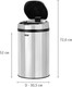 Миниатюра изображения товара Сенсорное мусорное ведро Laima 609329 (30л)