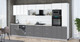 Миниатюра изображения товара Кухонный гарнитур Интерлиния Мила Gloss 3.9-ПМ1 (серый/белый/опал светлый)