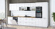 Миниатюра изображения товара Кухонный гарнитур Интерлиния Мила Gloss 4.0-ПМ1 (белый/белый/дуб бунратти)
