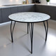 Миниатюра изображения товара Обеденный стол Arvento Флок круглый D900 (мрамор каррара)