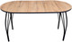 Миниатюра изображения товара Обеденный стол Arvento Флок 2 раздвижной овал 110-140х70 (дуб вотан)