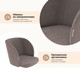 Миниатюра изображения товара Стул Sheffilton SHT-ST33-4/S1470-VP (кофе мокко/вельвет/черный муар)