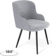 Миниатюра изображения товара Стул Sheffilton SHT-ST39-4/S1470-VP (стальной серый/вельвет/черный муар)